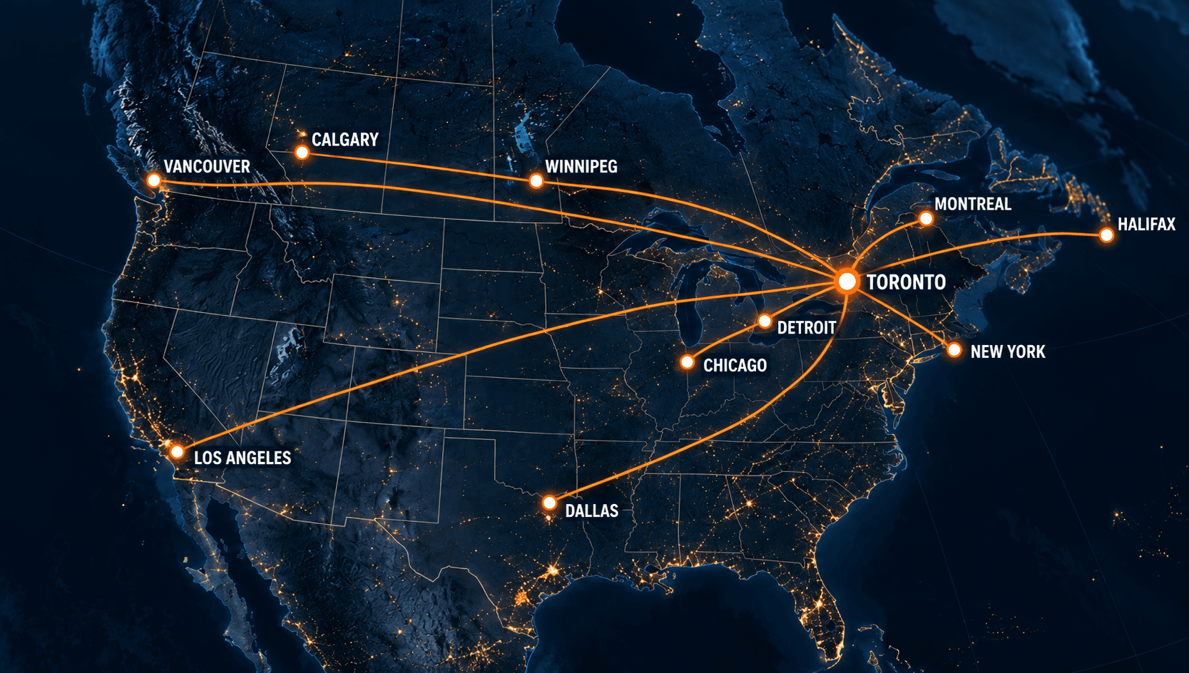 North America Coverage Map